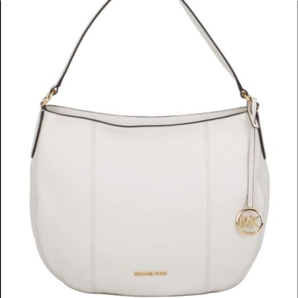 MICHAEL KORS BROOKE LARGE HOBO SHLDR LEATHER LIGHT CREAM COLOR - Picture 2 of 15